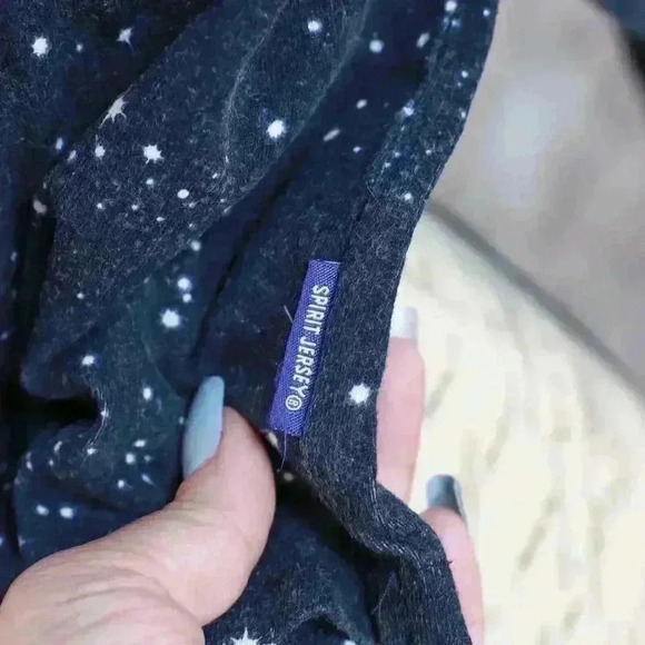 Kid's Harry Potter size M navy blue hogwarts long sleeve jersey star pattern - Picture 8 of 12